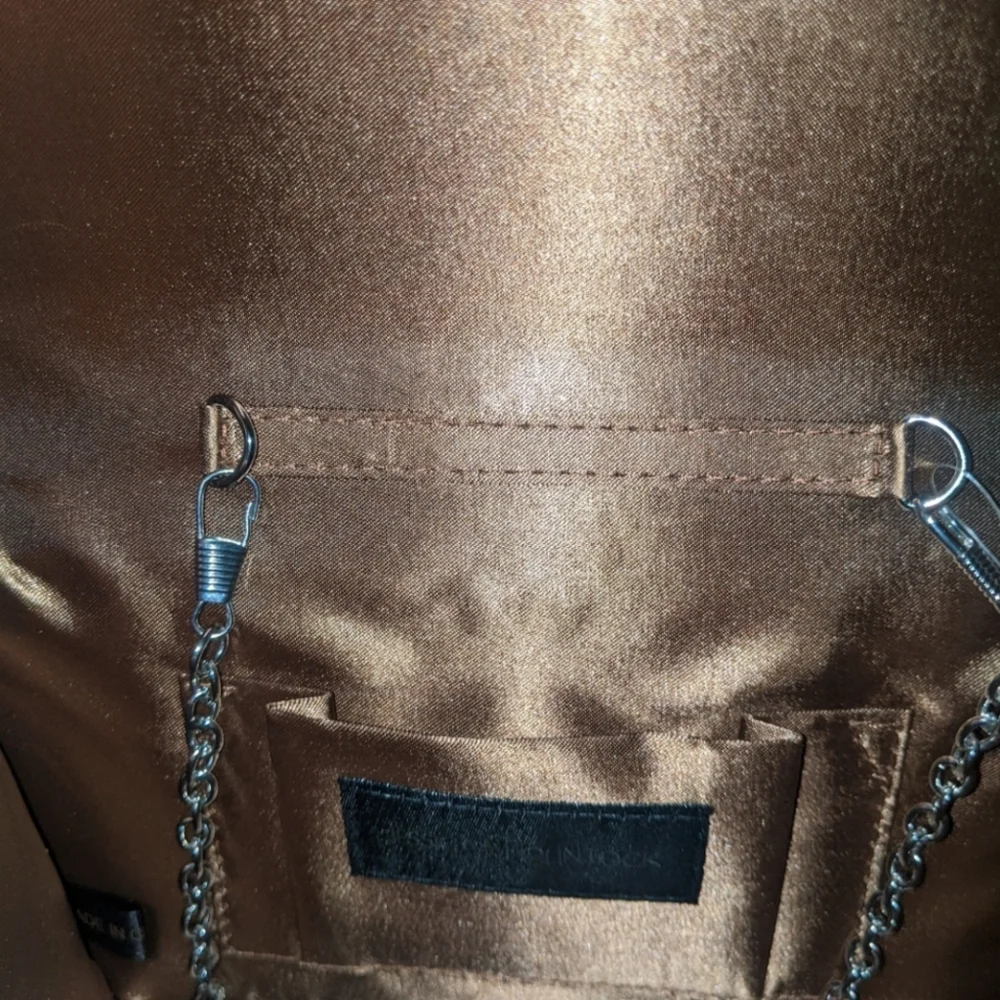 Jessica McClintock Beaded Tan Bag